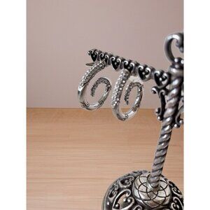 Brighton Cristalina Hoop Post with Swarovski Crystals Earrings